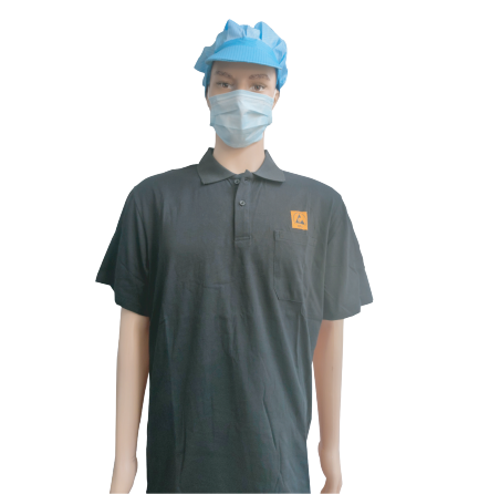 एलएन -1560106 सोफा और आरामदायक पोलो टी-शर्ट क्लासिक एंटीस्टेटिक पोलो टी-शर्ट क्लीनरूम के लिए